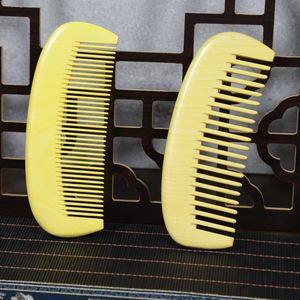 Boxwood <b>Head</b> Massage Comb 15-20Cm Scalp <b>Massager</b> For Men Women Crescent Shape Wooden Comb - Product Image 3