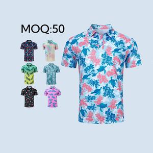 2025 Vente en gros Personnalisé Impression par sublimation Tricoté pour chemise avec poche Performance premium Séchage rapide Extérieur Golf pour chemises Hommes - Product Image 1