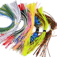 Jupes de pêche en silicone, leurres de pêche Chatter Walleye Buzzbait, fil de silicone, pompon, jigs Bass SpinnerBait, jupes de pêche en silicone