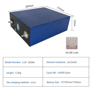 16Pcs Lfp 320Ah 302 Ah 304Ah Grade Een Ium Ijzer Batterij Prismatische Catl 3C 48V 24V 12V <span class=keywords><strong>3</strong></span>.2V Lifepo4 320Ah Mobiele - Product Image 3