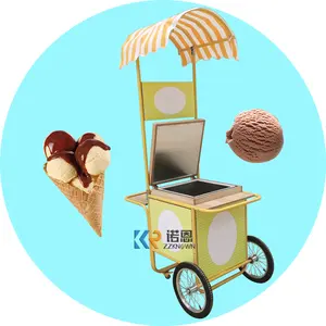 2024 Factory Price High Power Italian Gelato Commercial Hard Ice Cream Cart 3 Flavor Pakistan Soft Serve Ice Cream Cart Maker