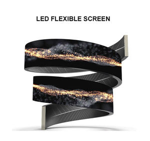 Écran LED flexible incurvé P1.86 personnalisé en usine pour intérieur, module souple, affichage flexible P1.8 pour intérieur - Product Image 3