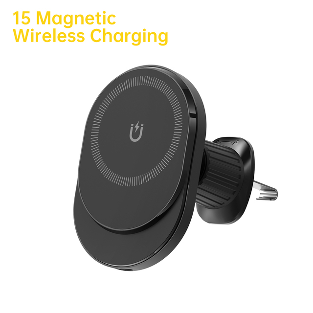 ASPOR A522 Magnetic Wireless Car Charger 15W Fast Charging Air Vent Mount Flexible Adjustable Waterproof Phone Holder