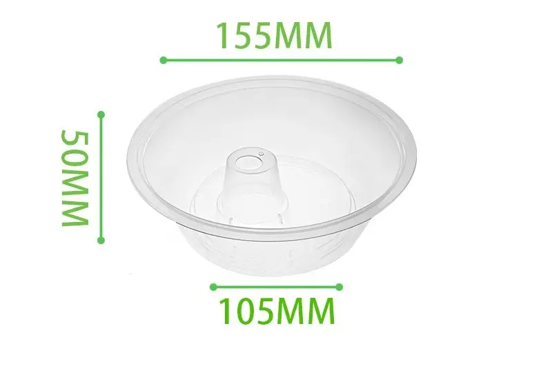 प्लास्टिक Boba बुलबुला चाय पीपी खाद्य ट्रे नाश्ता कटोरा प्लास्टिक के कप पीने डिस्पोजेबल