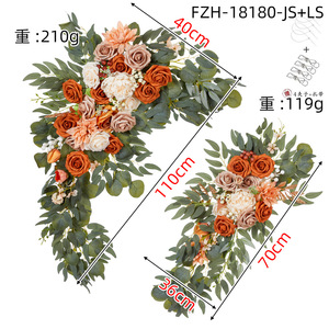 Arche <span class=keywords><strong>de</strong></span> mariage <span class=keywords><strong>cadre</strong></span> <span class=keywords><strong>de</strong></span> support artisanat fait à la main fleur artificielle matériel amical mur préservé Rose centres <span class=keywords><strong>de</strong></span> table pour la fête - Product Image 6