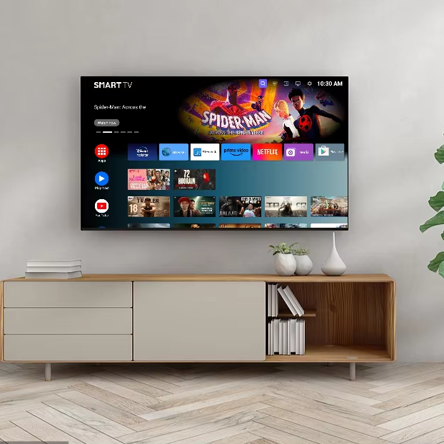 Accept Custom OEM Normal Led Tv Set 4k Android Tv Smart 32 40 43 50 55 65 75 85 Inch Televisions Smart Tvs
