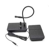Microphone à condensateur puissant à col de cygne, système d'interphone filaire avec haut-parleurs pour entreprises, banques, écoles, hôpitaux et comptoirs