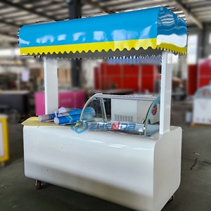 Commercial Street Mini Mobile 4-Wheel Fast Food Truck White <b>Small</b> Stainless Steel Hotdog <b>Ice</b> Cream Full KitchenCommercial Street - Product Image 6