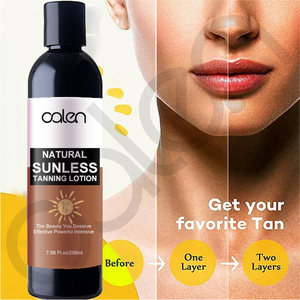 Private Label Natural Sunless <strong>Tanning</strong> Lotion Bronzer <strong>Brown</strong> Daily Moisturizer for Natural <strong>Tanning</strong> Looking - Product Image 3