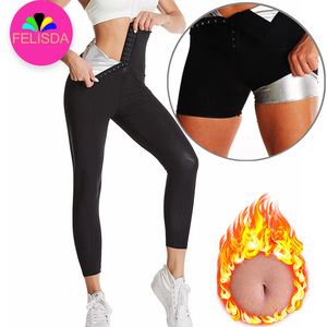 Pantalones moldeadores de Sauna para mujer, pantalones cortos Capris térmicos para perder peso, cintura alta, levantamiento de glúteos, Control de barriga, mallas de entrenamiento, ropa moldeadora - Product Image 1