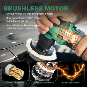 12 V Smart <strong>Nano</strong> Cordless Car <strong>Polisher</strong> Free-Running Rotary and Random Orbital <strong>Polisher</strong> - Product Image 5
