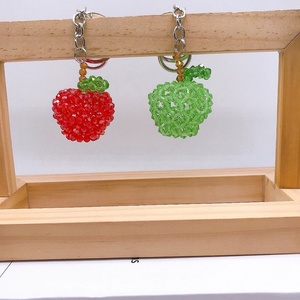 Llavero de Frutas con Cuentas Acrílicas Hechas a Mano, Venta al Por Mayor de Fábrica, Pequeña Decoración, Regalo Promocional Económico, Llavero de Frutas Bonito para Niños - Product Image 5