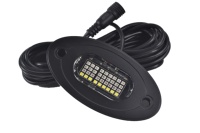 Kit de 8 projecteurs LED RGBW multicolores 12V pour éclairage intérieur et sous-châssis avec contrôleur Bluetooth et mode musique