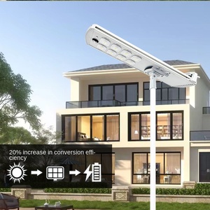 Solar LED Street <b>Light</b> Aluminum Alloy IP66 5000K Daylight <b>Wall</b> Mount Outdoor Lighting 10-Year Warranty <b>Remote</b> <b>Control</b> - Product Image 2