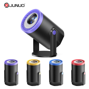 Junuo 2026 Mới Mô Hình Tư Nhân Thế Giới Đầu Tiên 2-Inch Màn Hình 200ANSI <span class=keywords><strong>Lumens</strong></span> Mini Turn1 Android13 720P Đa Màu Sắc Máy Chiếu Bỏ Túi - Product Image 4
