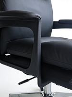 Meubles de bureau de luxe multifonctionnels, chaise de bureau exécutive, chaise de bureau pivotante en cuir, bureau