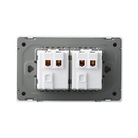 Prise murale standard américaine 118 grise pour le Canada, le Brésil et le Pérou, panneau PC, simple pôle, double pôle, 2 voies, prise USB, 250V