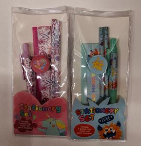 Set di Cancelleria Scolastica, Penna a Sfera per Studenti, Temperamatite, Righello, Set da 5 Pezzi, Articoli di Cancelleria, Regalo per la Festa dei Bambini, Materiale Didattico - Product Image 2