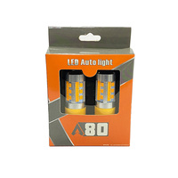 Ampoules LED A80 12V 1156 1157 4014 105SMD pour voitures, feux de direction, feux de recul, feux de freinage, 6500K, DC, lampes automobiles, DRL