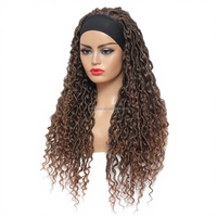 Perruque tressée en gros UMS, cheveux synthétiques, dentelle frontale, unisexe, tresses au crochet de printemps, double trame, cheveux synthétiques