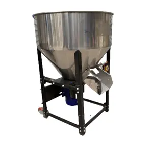 Small Vertical Animal Feed Mixer Crops Seed Treatment Mixer Machine Vegetable Fennel Seed Mixing Coating Machine Grain Mixer