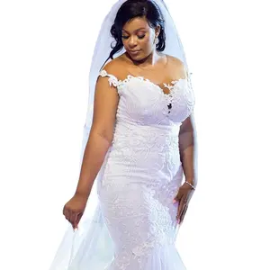 Vestido de novia de sirena, elegante, africano, Sexy, 2022