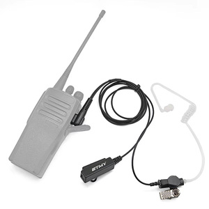 Auricular con Tubo Acústico y Micrófono PTT con Clip en Línea para Radios Bidireccionales Motorola Serie CLS <span class=keywords><strong>RM</strong></span> RDX DLR DTR620 DTR650 - Product Image 4