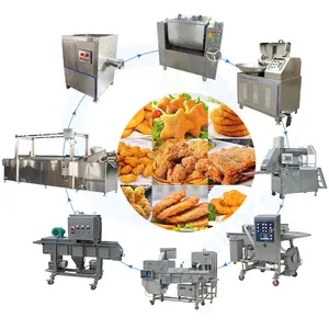 Automated Electric Finger Fish Cutlet Chicken Nugget Form Machine 400 mm Vegan Patty Production Line