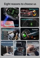 Montre connectée de sport d'extérieur CE FCC ANATEL HT29 avec altimètre, pression atmosphérique et boussole, Relogio Inteligente, tracker de fitness, montre intelligente
