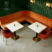 Mobilier de restaurant moderne : banquette, chaise, canapé et table pour café