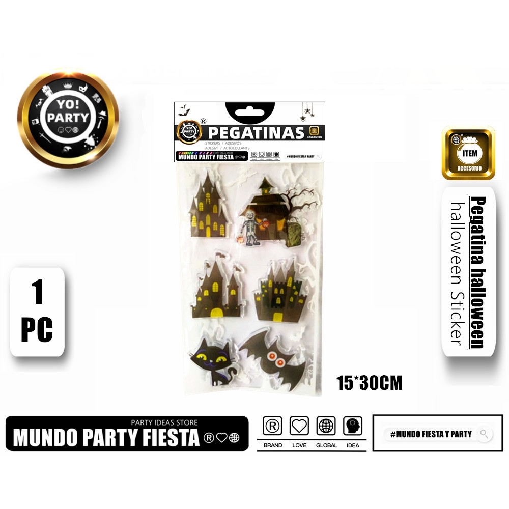 HALLOWEEN SOFT GEL CLING-09#98084 Window Stickers