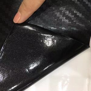Diamante Glitter puntini nero fibra di carbonio pellicola estensibile con canale aria per Auto avvolgimento adesivi per Auto - Product Image 3