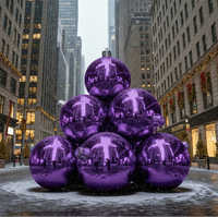 Ballon miroir gonflable géant réfléchissant de 100 cm en PVC, couleur personnalisée, brillant, décoratif, pour événements, publicité, résistant au vent