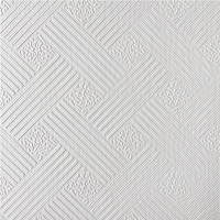 Plafond en grille perforée de haute qualité, 60*60 cm, en PVC laminé, en plâtre, style moderne, imperméable, ignifuge, pour hôtels