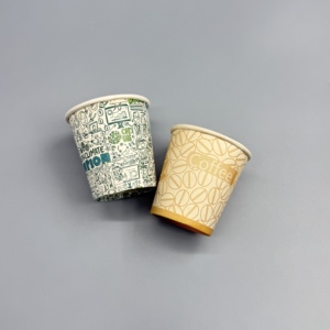 Vaso de papel desechable de pared simple o doble, material de cartón kraft, impresión personalizada para café, té, bebidas, uso en restaurantes - Product Image 6