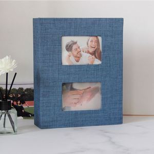 <span class=keywords><strong>Album</strong></span> photo Lerp&200 pochettes 6 pouces <span class=keywords><strong>10x15</strong></span> cm Photos Fotos Tissu Lin Double fenêtre Design 6x4 - Product Image 5