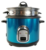 Autocuiseur intelligent en acier inoxydable 2,8 L couleur personnalisée pour la cuisson du riz, cuiseur vapeur en acier inoxydable et couvercle en verre, pot antiadhésif, maintien au chaud, OEM