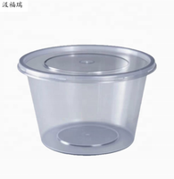 Boîte à lunch pliable jetable en PP, couvercle compatible micro-ondes, récipient transparent en plastique pour plats à emporter, nouilles, pain