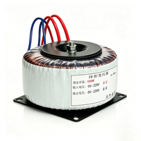 Transformateur toroïdal à noyau en acier au silicium, enroulement en cuivre pur, 500W, 50/60Hz, 110V/240V, pour amplificateurs audio et unités de home cinéma