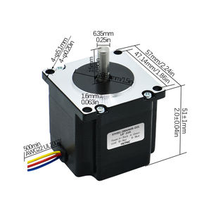 HLTNC Nema23 Motor paso a paso 57HS51 Diámetro del eje 6,35 MM Motor paso a paso de 2 fases 1.1N.M utilizado para máquina CNC - Product Image 4