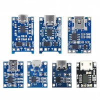 TP4056 18650 Placa de Circuito Impreso PCB para Batería de Litio 3.7v 4.2V 5V 1A Módulo PCBA de Protección de Carga para Batería de Litio