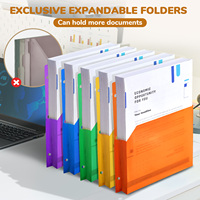 Dossier de présentation A4 personnalisé GAMENOTE avec 2 pochettes et emplacement pour cartes de visite, dossier de documents en papier imperméable pour le bureau
