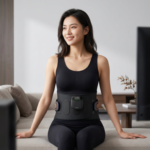 Masseur lombaire EMS TENS à double impulsion, 16 niveaux de force, massage des tissus profonds, chauffage grande surface, batterie longue durée 2500 mAh, vente en gros - Product Image 1