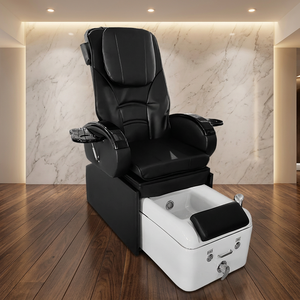 heavy duty pedicure chair 4 sets kneading massage spa foot chair with jet and <b>led</b> light - Product Image 1
