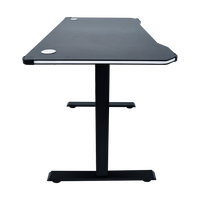 G11 Electric Lift Ergonomic 72-Bead RGB LED Strip Bureau de jeu Hauteur réglable Contrôleur de verrouillage pour enfants MDF Modern Home Office