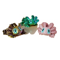 Figurine Salamander Lucu 3D Print Kreatif, Model Hewan dengan Sendi yang Dapat Digerakkan untuk Hiasan