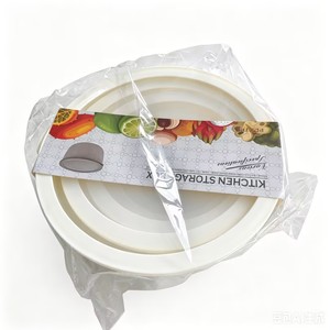 Ensemble de boîtes de conservation alimentaire rondes en plastique, profondes, avec couvercles, pour réfrigérateur, pique-nique, gâteaux - Product Image 1