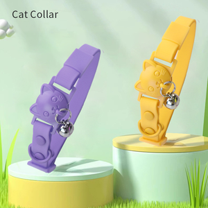 Moda lindo personalizado PVC impermeable liberación rápida ajustable suave acolchado goma silicona gato cuello campana - Product Image 4