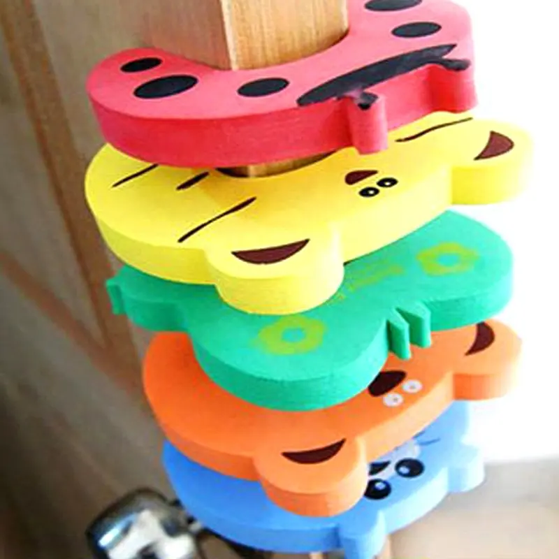 Cartoon Door Clamp Pinch Hand Security Stopper Cute Animal Baby Safety Door Stopper Clip Security