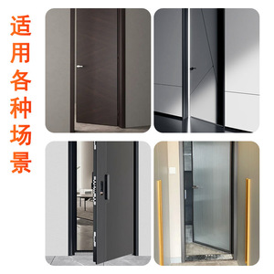 Tope de puerta metálico de acero inoxidable, montaje en pared, fácil instalación, diseño minimalista para uso doméstico - Product Image 4
